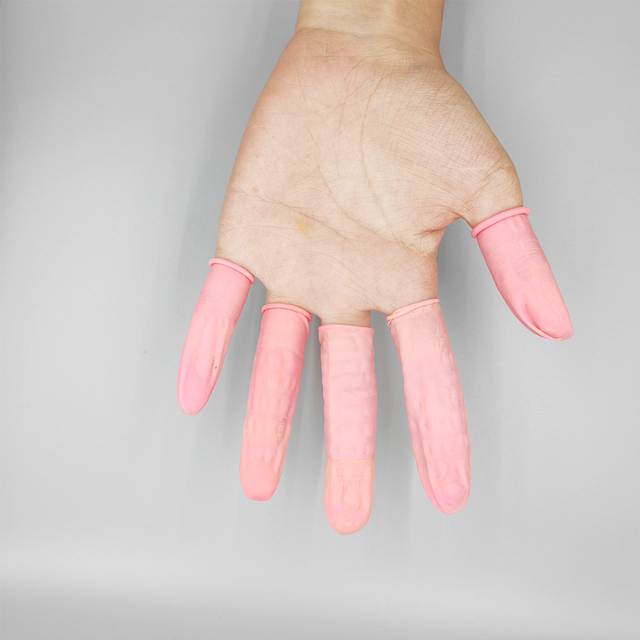 ESD Pink Latex Finger Cots